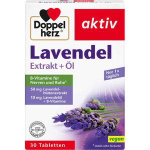 DOPPELHERZ Lavendel Extrakt+Öl Tabletten