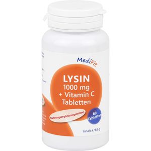 Lysin 1.000 mg+Vitamin C Tabletten MediFit 60 St 60 St