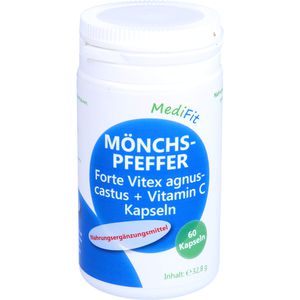 Mönchspfeffer Forte+Vitamin C Kapseln MediFit 60 St