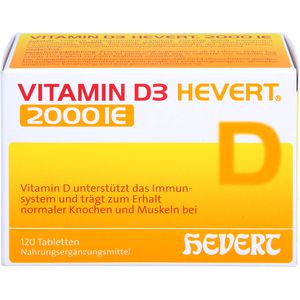 VITAMIN D3 HEVERT 2.000 I.E. Tabletten