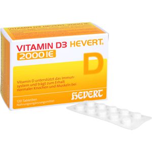 VITAMIN D3 HEVERT 2.000 I.E. Tabletten