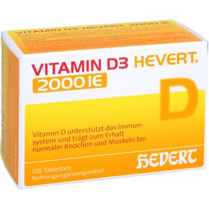 VITAMIN D3 HEVERT 2.000 I.E. Tabletten