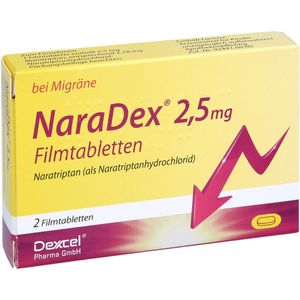 NARADEX 2,5 mg Filmtabletten Naratriptan bei Migräne