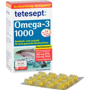 TETESEPT Omega-3 1000 Kapseln