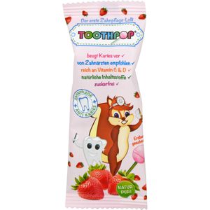 TOOTHPOP Zahnpflege-Lolli Erdbeergeschmack