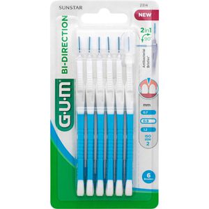 Gum Bi-Direction Interdentalb.0,9 mm blau 6 St