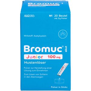 Bromuc akut Junior 100 mg Hustenlöser P.H.e.L.z.E. 20 St