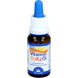 DR.JACOBS Vitamin D3K2 Öl 800 I.E.+20 μg D3+K2 TEI