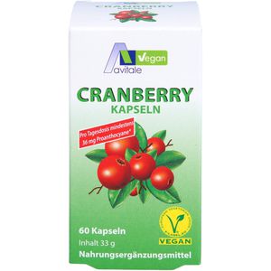CRANBERRY VEGAN Kapseln 400 mg