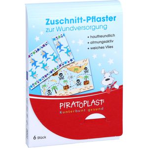 PIRATOPLAST Jungen Pflasterzuschnitt 6x10 cm