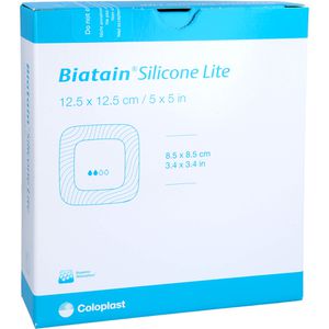 BIATAIN Silicone Lite Schaumverband 12,5x12,5 cm
