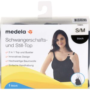 MEDELA Schwangerschafts- u.Still-Top S/M schwarz