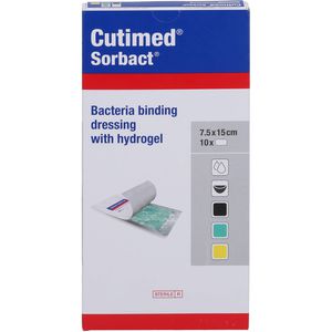 Cutimed Sorbact Gel Kompressen 7,5x15 cm 10 St