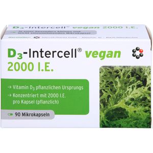 D3-Intercell vegan 2.000 I.E. Kapseln 90 St 90 St