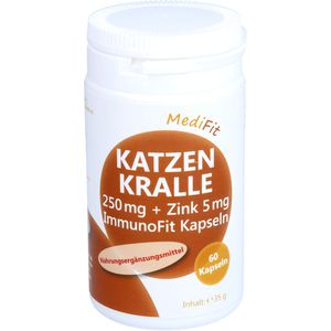 Katzenkralle 250 mg+Zink 5 mg ImmunoFit Kapseln 60 St