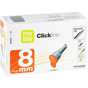 MYLIFE Clickfine Pen-Nadeln 8 mm 31 G