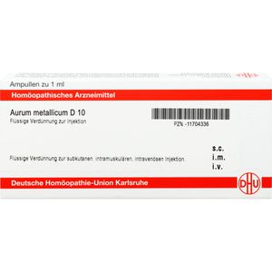 Aurum Metallicum D 10 Ampullen 8 ml 8 ml