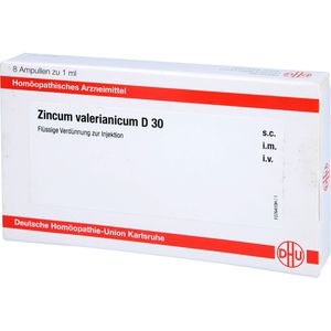 ZINCUM VALERIANICUM D 30 Ampullen