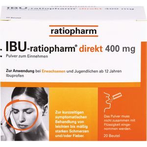 Ibu-Ratiopharm direkt 400 mg Pulver zum Einnehmen 20 St
