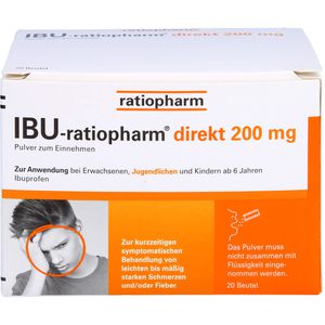 IBU RATIOPHARM direkt 200 mg Pulver zum Einnehmen