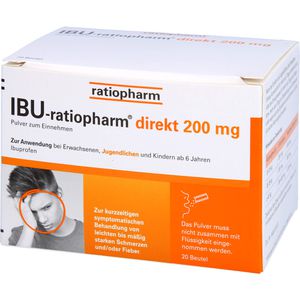 IBU RATIOPHARM direkt 200 mg Pulver zum Einnehmen