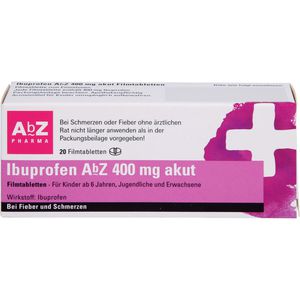 Ibuprofen AbZ 400 mg akut Filmtabletten 20 St 20 St
