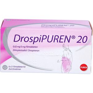 DROSPIPUREN 20 0,02 mg/3 mg Filmtabletten