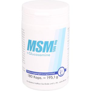 Msm 500 mg+Glucosamine Kapseln 180 St