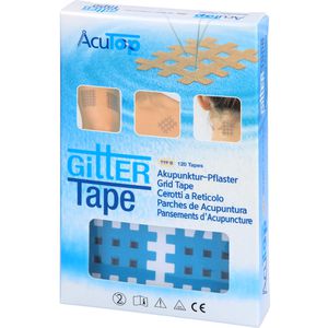 GITTER Tape AcuTop Akupunkturpflaster 3x4 cm blau