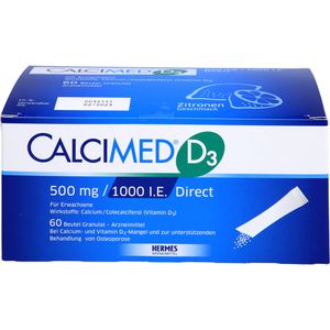 Calcimed D3 500 mg/1000 I.E. Direct Granulat 60 St 60 St
