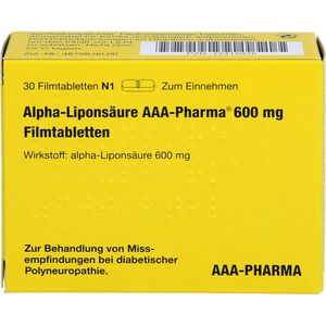 ALPHA LIPONSÄURE AAA Pharma 600 mg Filmtabletten