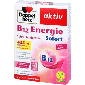 DOPPELHERZ B12 Energie Sofort Schmelztabletten