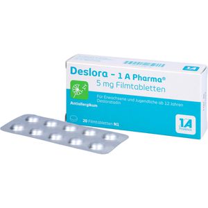 Deslora-1A Pharma 5 mg Filmtabletten 20 St