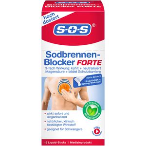 SOS SODBRENNEN-Blocker Forte Sticks Flüss.z.E.