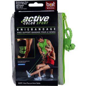 BORT ActiveColor Sport Kniebandage XL schw./grün