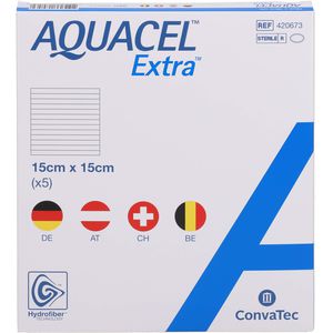 AQUACEL Extra 15x15 cm Verband