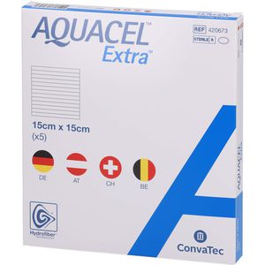 AQUACEL Extra 15x15 cm Verband