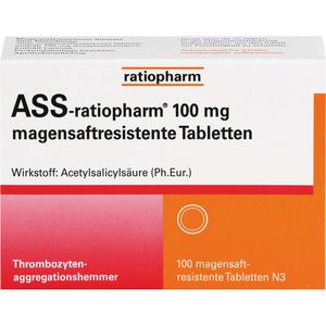 ASS-ratiopharm 100 mg magensaftres.Tabletten