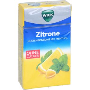 WICK Zitrone & nat.Menthol Bonb.o.Zucker Clickbox