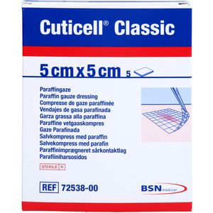 Cuticell Classic Wundgaze 5x5 cm 5 St