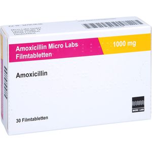 Amoxicillin 1000 mg 10 tabletten