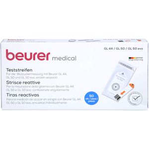 Beurer Gl44/Gl50 Blutzucker-Teststreifen Folie 50 St