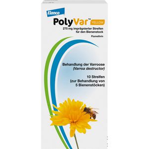 POLYVAR Yellow 275 mg impräg.Str.f.d.Bienenstock