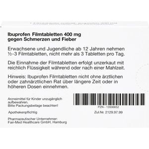 IBUPROFEN 400 mg Filmtabletten