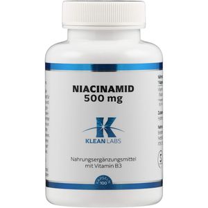 NIACINAMID B3 500 mg KLEAN LABS Kapseln