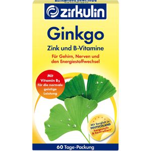ZIRKULIN Ginkgo Zink und B-Vitamine Filmtabletten