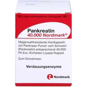 PANKREATIN 40.000 Nordmark magensaftres.Hartkaps.