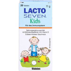 Lacto Seven Kids Erdbeer-Himbeer-Geschmack Tabl. 20 St