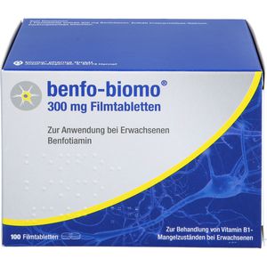 Benfo-biomo 300 mg Filmtabletten 100 St - bei Vitamin B1 Mangelzuständen