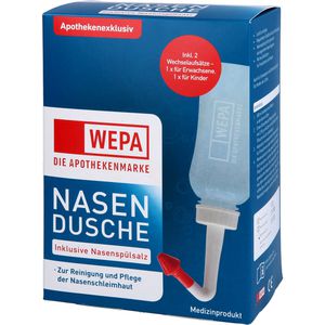 WEPA Nasendusche mit 10x2,95 g Nasenspülsalz